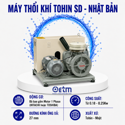 MÁY THỔI KHÍ TOHIN SD - Nhật Bản
